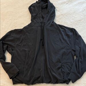 Women's Athleta Black Hoodie Jacket, crop style, size M